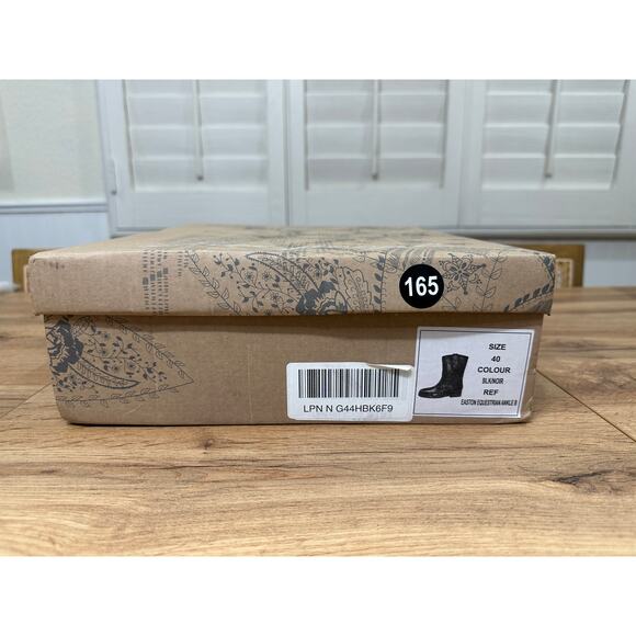 Free People Easton Equestrian Ankle Boot Black Leather Upper Size 9 US 40 EU NIB - Picture 16 of 16